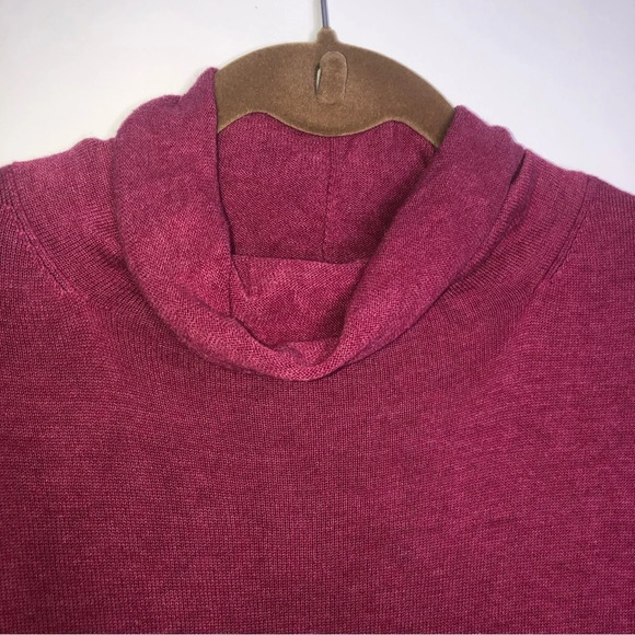 5/$25 J. Jill Turtle Cowl Neck Sweater Fuchsia Pink XL Long Sleeves - Picture 4 of 7
